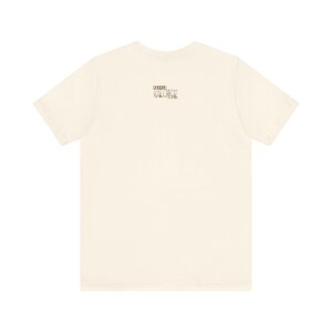 Mandalorian Flowered Design - Tan, Unisex Jersey Short Sleeve Tee image 3