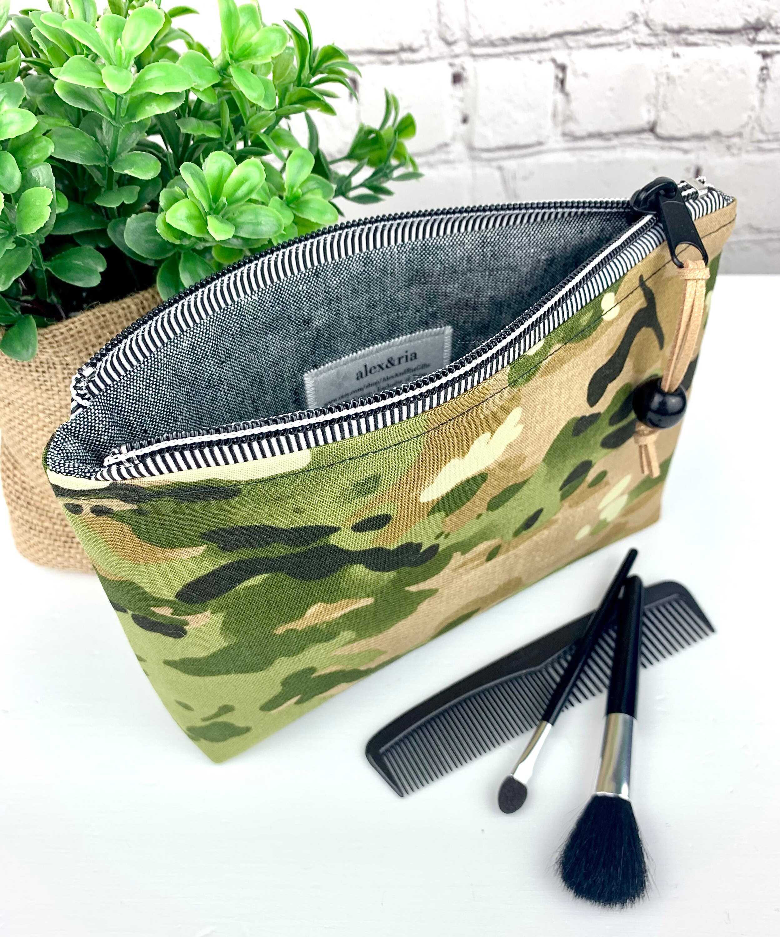 Cosmetic Bag Makeup Bag for Women Gift for Her Camo Etsy