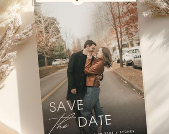 Minimalistische huwelijksuitnodiging met QR-code | Details QR-code Huwelijksuitnodiging | Qr-code trouwkaartsjabloon foto | Qr-code uitnodigen: