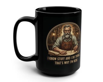 Funny Coffee Mug: 15oz Humor Cup for Boss or Carpenter