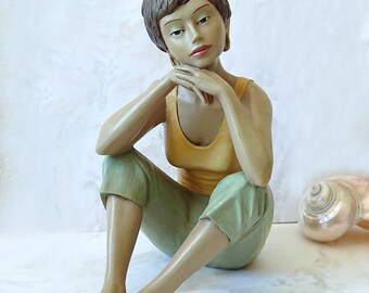 Figurine statuette Femme Piazza IF ONLY Enesco Gallery Parastone 1999