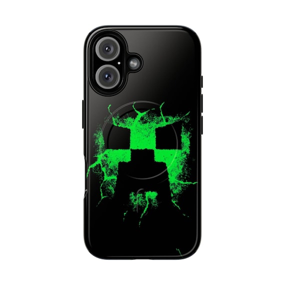 MineCraft Creeper Neon green phone case | Tough Magnetic Case