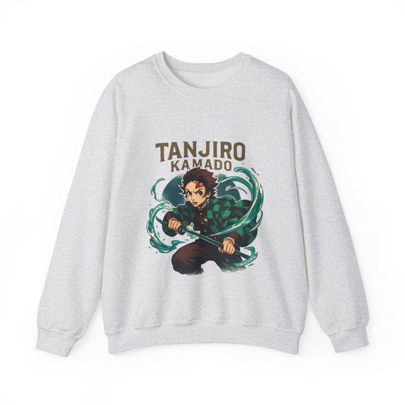 Anime-Inspired Unisex Heavy Blendâ„¢ Tanjiro, Demon Slayer Sweatshirt Trendy Fashion, Streetwear Style, Perfect for Fans, Anime Merchandise