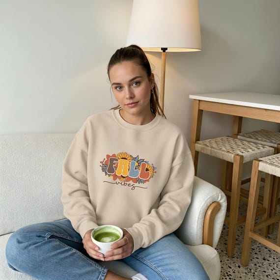Fall Vibes Crewneck Sweatshirt - Cozy Autumn Fashion