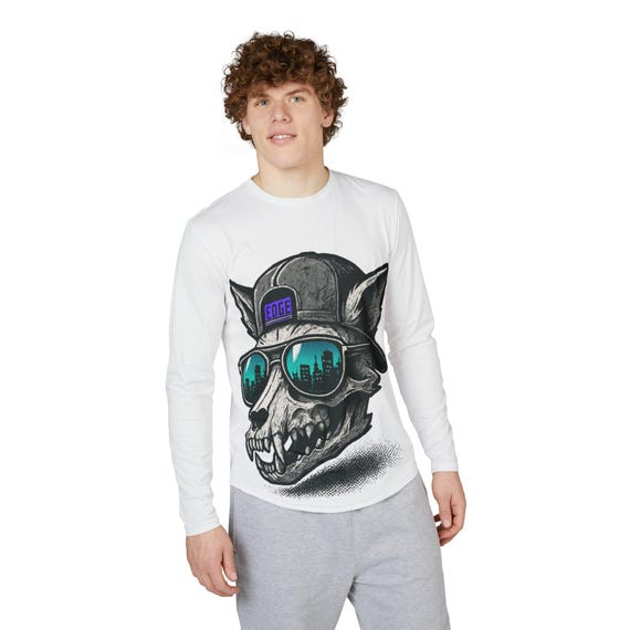 Men's UV Protection Long Sleeve Graphic Tee: Summer Outdoor Shirt