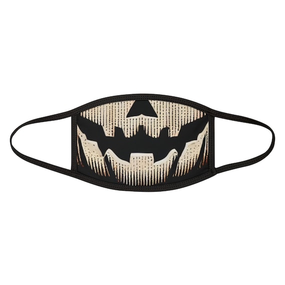 Jack-O'-Lantern Face Mask: Spooky Halloween Costume Accessory
