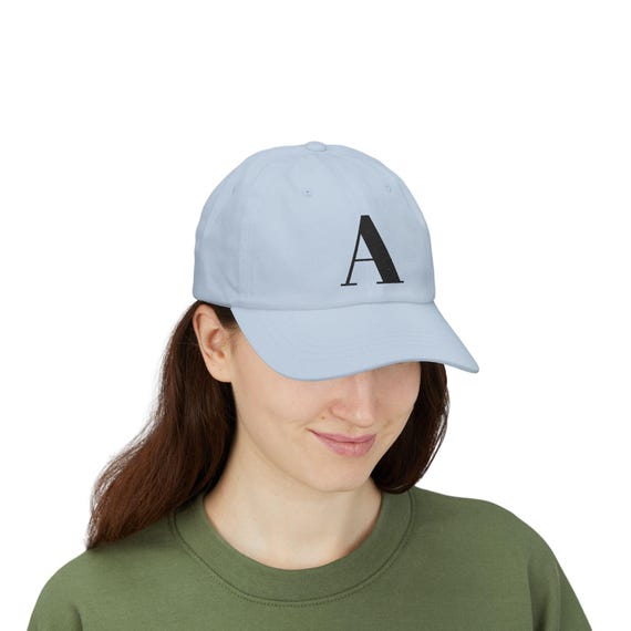Embroidered Initial Cap: Personalized Dad Hat, Unisex Apparel
