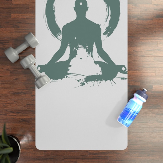 Meditation Silhouette Rubber Yoga Mat | Find Your Inner Peace & Balance