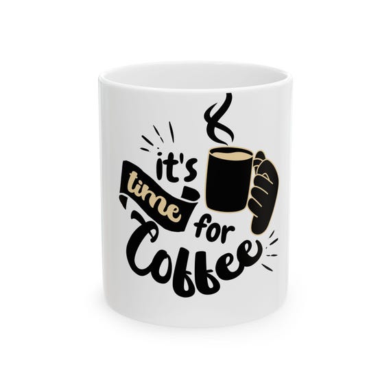 Coffee Lover's Ceramic Mug - Perfect for Gifts, Home Office, Cozy Mornings, and Coffee Time