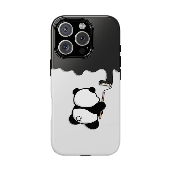 Panda Painting Phone Case | Cute Panda Roller iPhone Cover