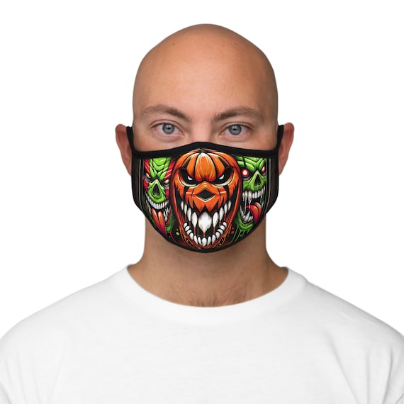 Halloween Pumpkin and Zombie Face Mask: Creepy Costume Accessory