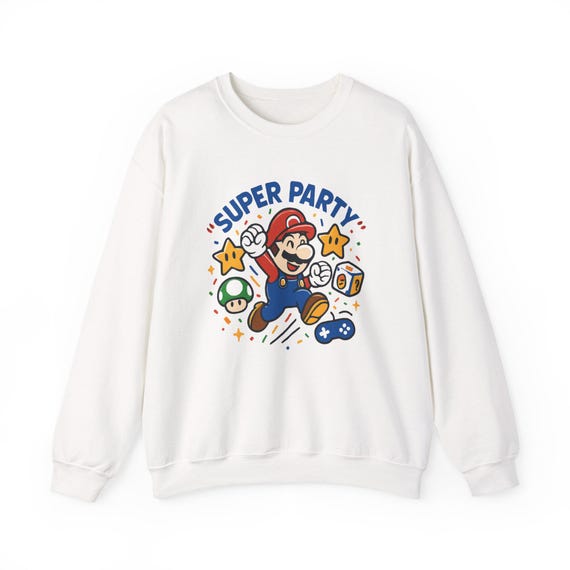 Super Mario Party Sweatshirt: Unisex Gamer Graphic Crewneck