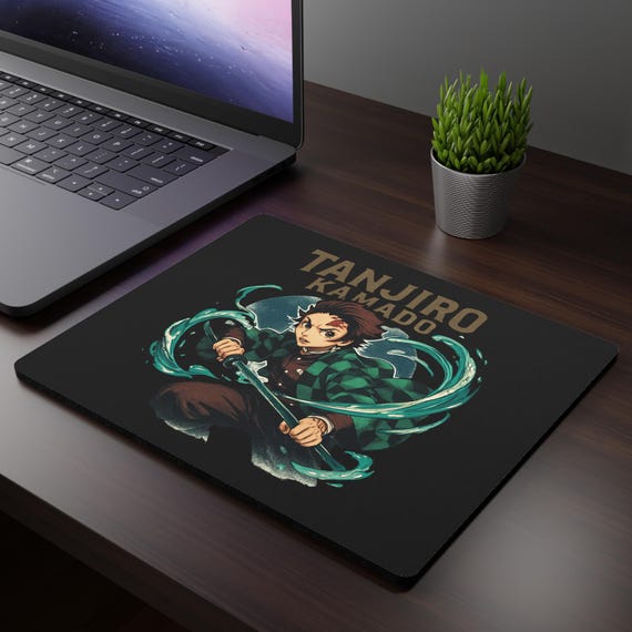 Anime Demon Slayer Mouse Pad - Tanjiro Kamado Design | Gaming Gift, Office Decor, Anime Merchandise, Desk Accessory