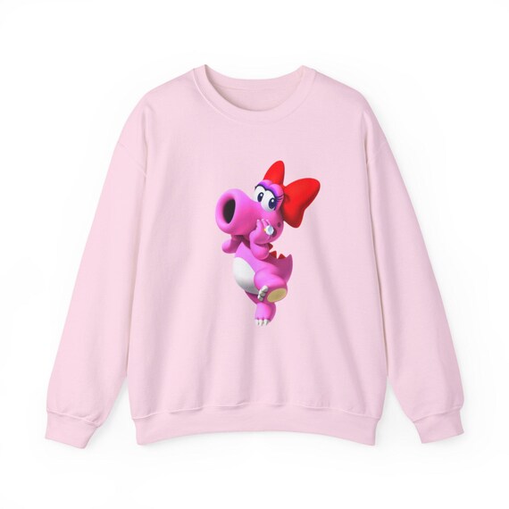 Cartoon Birdo Crewneck Sweatshirt: Fun Winter Fashion
