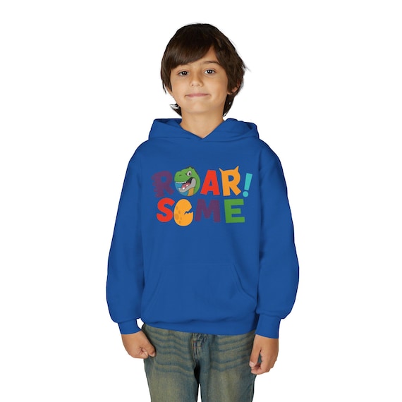 Roarsome Youth Hoodie | Kids Sweatshirt, Perfect for Birthdays, Playdates, Holiday Gifts, Fun Outfit
