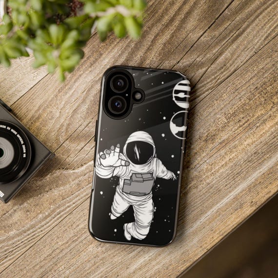Floating Astronaut phone case | Space Helmet Galaxy iPhone Case