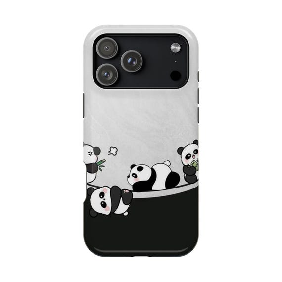 Cute Panda Family phone case | Magnetic Impact-Resistant Case, phone cover