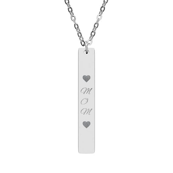 Engraved Necklace | Love for mom , perfect gift for mothers day