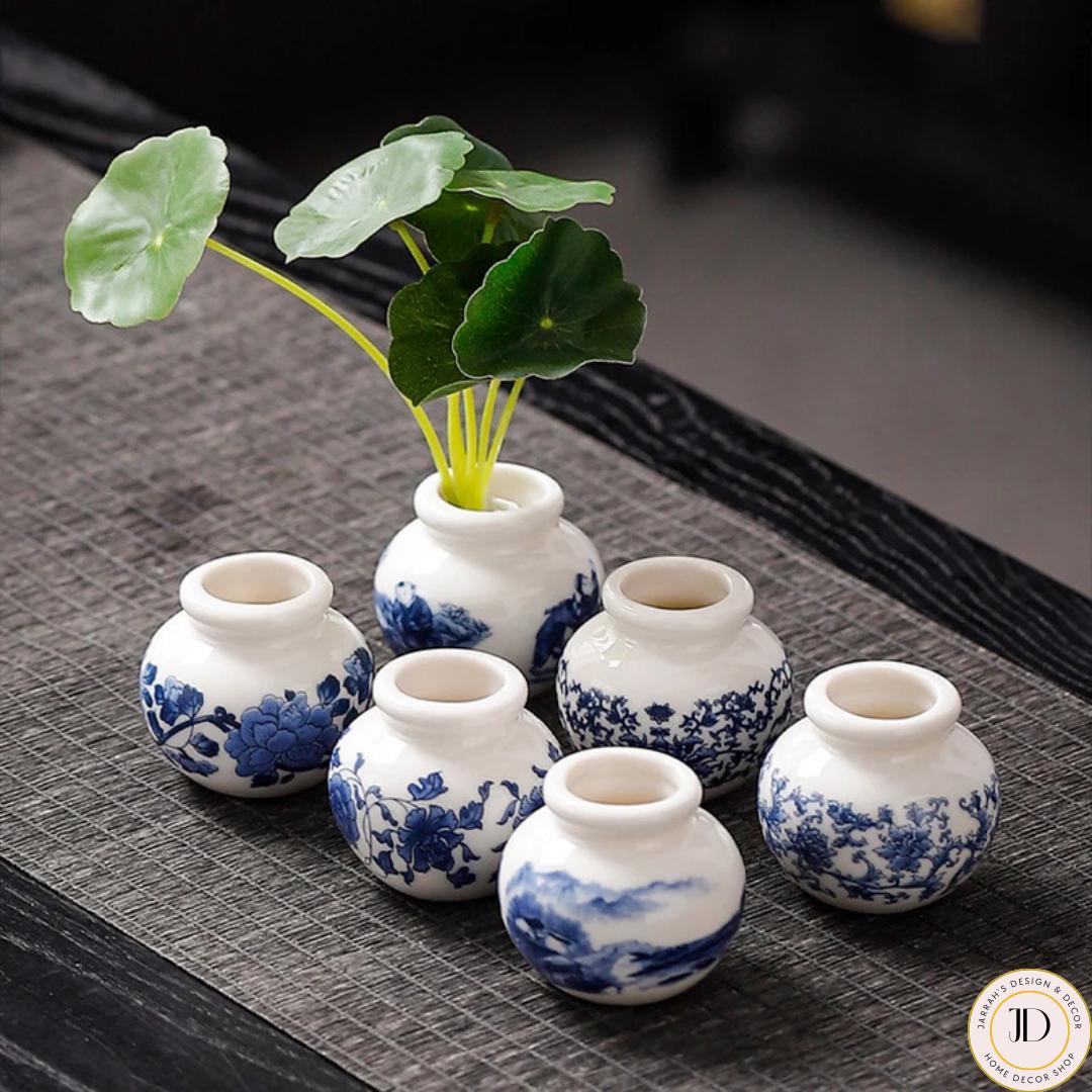 陶器の青い花瓶 - Etsy 日本