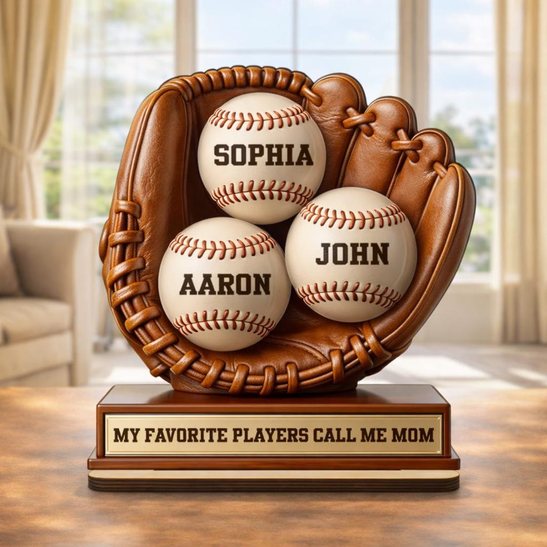 My Favorite Players Call Me Mom Wooden Standee Personalized, Custom ...