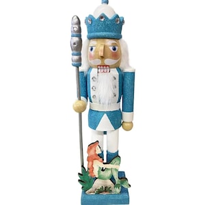 Mermaid King Nutcracker 14 Inch | Coastal Christmas | Nautical Nutcracker | Beach Decor