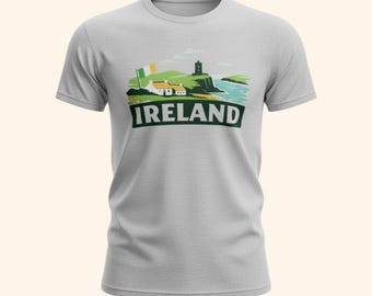 Ireland landscape shirt, St. Patrick's Day tee, vintage Irish scene sweatshirt, hoodie