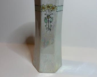 Vintage flower vase, luster ware