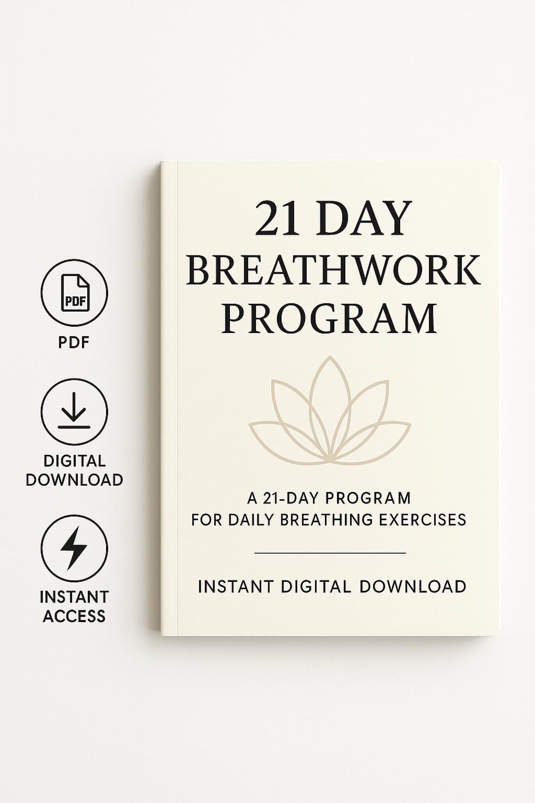 21 Day Breathwork and Self Care Journal | Mindfulness &amp; Healing Printable | Digital Wellness ...
