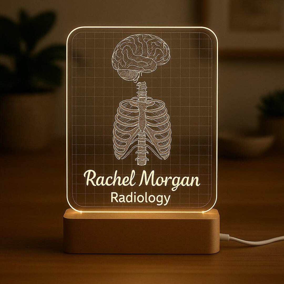 Radiologist Gift: Personalized LED Night Light With Engraved Acrylic ...