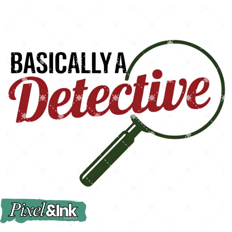 Detective Text Design Basically A Detective SVG, True Crime Podcast Design (digital Download ...