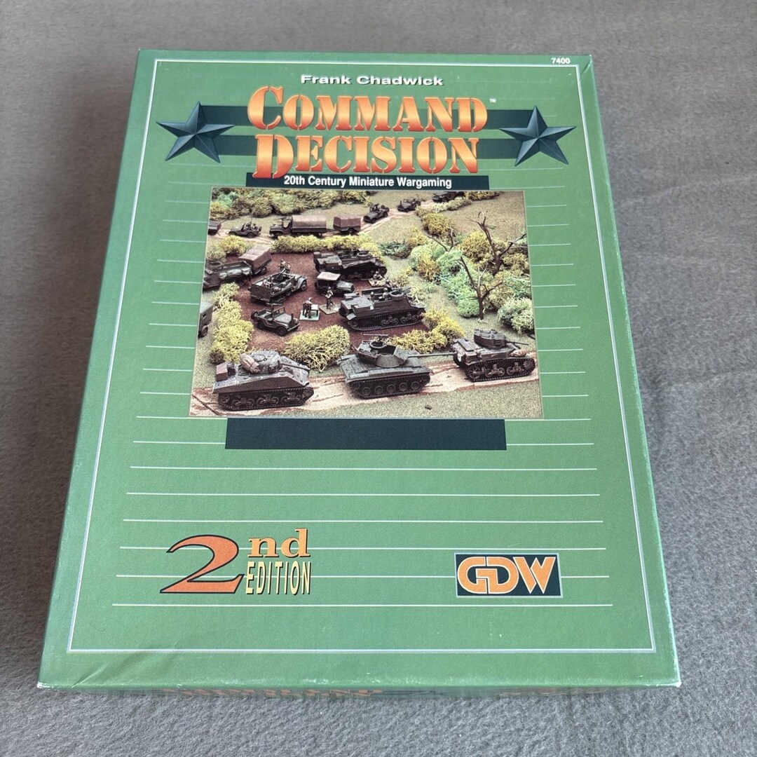GDW Command Decision 20th Century Miniature Wargaming Unpunched New ...