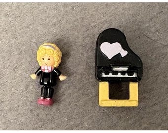 Vintage 1991 Polly Pocket Doll Perfect Piano Recital No Compact Pre-Owned READ