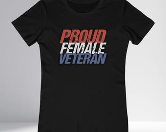 Proud Female Veteran Relaxed Fit Women's Tee