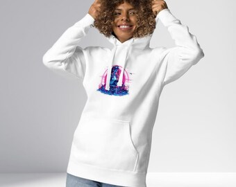 Retro Marine Biologist Hoodie | Women in STEM Apparel