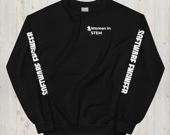 Software Engineer Shirt for Women – STEM Crewneck – Software Developer Gift – Coder Sweatshirt – Women in Tech Apparel – Banner Women