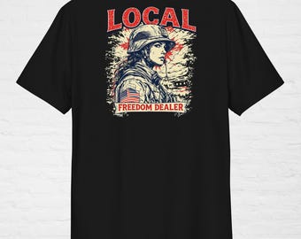 Local Freedom Dealer | Women’s Tee | Female Veteran – Banner Women Apparel