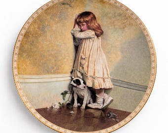 Royal Doulton “In Disgrace” 1991 Fine Bone China Plate w/ COA Original Box