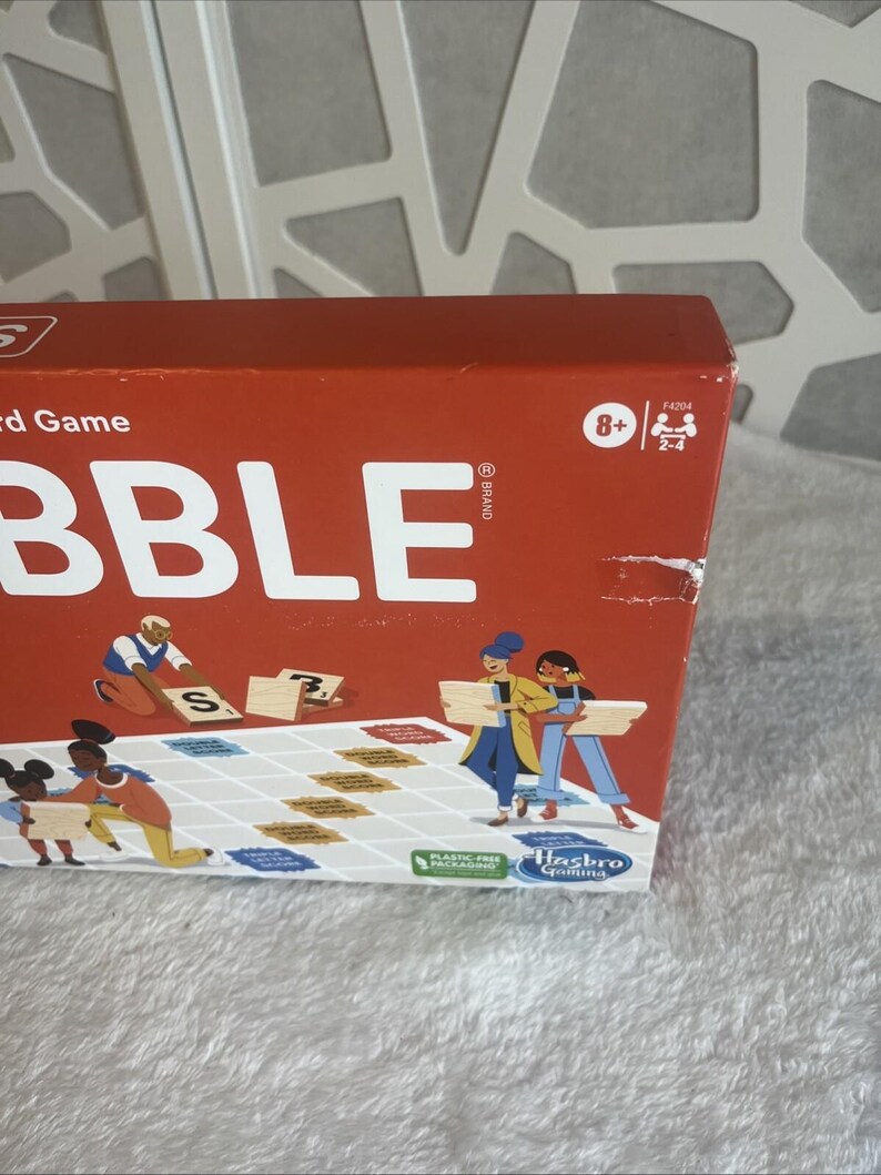 Scrabble Problem CLASSIC Hasbro Scrabble Classic Refresh Board Game Wooden Racks ...