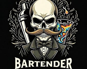 Bartender T-Shirt: Vintage Mixology Graphic Tee - Front Burner Threads