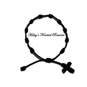 Hand Made Knotted Rosary Bracelet Choice of Color image 2