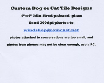 Custom Designs in Stained Glass Dog or Cat Suncatchers shipped within a week