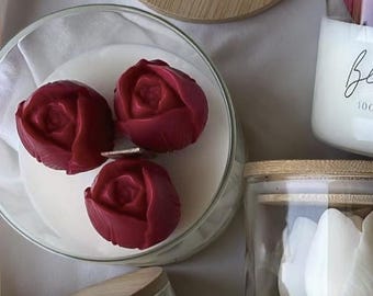 Vela Tulipa Bloom | Vela artesanal de cera de soja em formato de flor | Decoração estética para casa e presente romântico