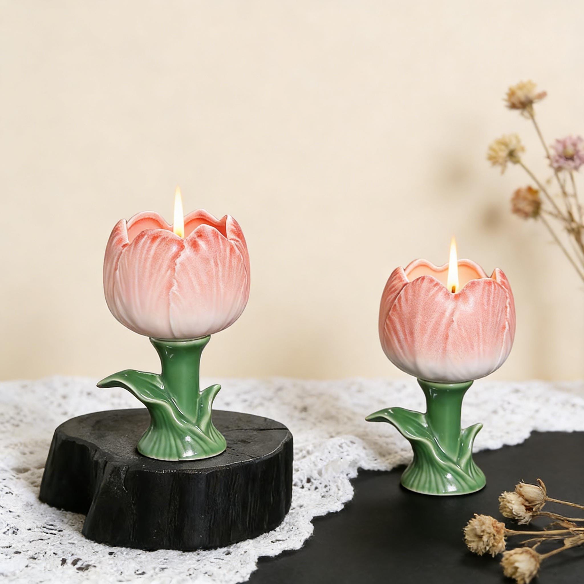 Tulip candle holder - Etsy 日本