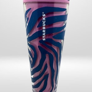 Starbucks Blue Stripe Cup - Etsy
