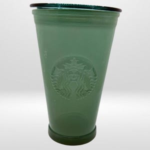 Starbucks Recycled Glass Cup - Etsy