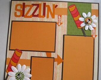 Scrapbook Page - 12 x 12 - Sizzlin' Summer