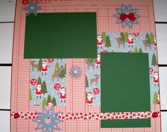 Scrapbook Page - 12 x 12 - Santa's List - Or Purchase the Kit