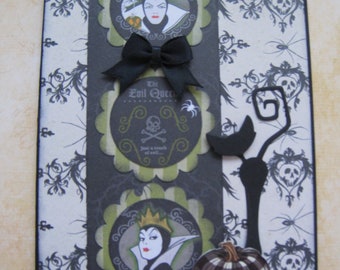 Disney Villains Handmade Card - Halloween