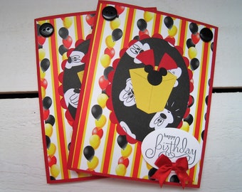 Two Disney Handmade Birthday Cards