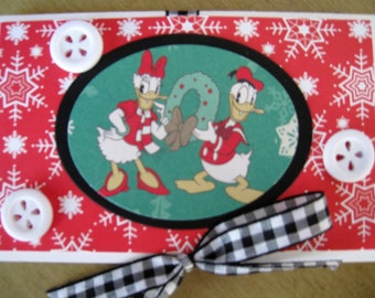 Disney Gift Card Holder - Daisy and Donald - Christmas